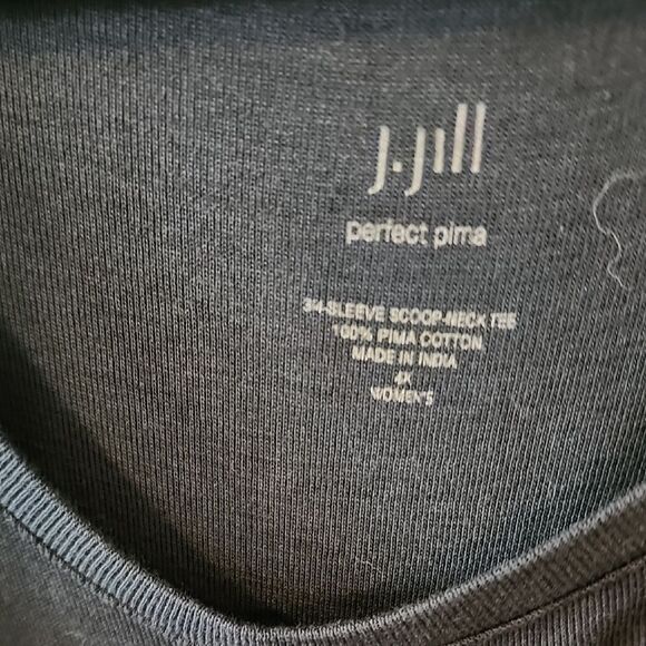 J. Jill Blue 3/4 Sleeve Oversized Tunic 4X - Picture 2 of 4